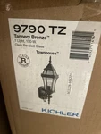 Kichler 9790BK Townhouse Collection 1-LIGHT 22" Outdoor Wall Black. Fixed Price $78.32.