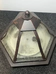 Portfolio Outdoor Flush Mount Porch Light Bronze 253856 Glass Fixture. Fixed Price $24.87.