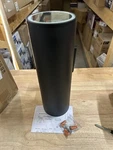 Rrtyo 2-LIGHT Matte Black Outdoor Cylinder Mount Wall Lantern Sconce. Fixed Price $41.06.