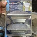 Deckorators 2.5IN X Solar Pyramid Post Cap 2-PACK Brushed Titanium. Fixed Price $14.00.