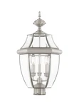 Livex Lighting 2354 Nickel Monterey 3-LIGHT Outdoor Post. Fixed Price $349.96.