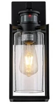 Cattleya Matte Black Motion Sensing And Dusk To Dawn Outdoor Wall 16 Tall. Fixed Price $45.00.
