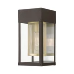 Livex Lighting 20761 Franklin 12" Tall Commercial Wall Sconce - Bronze / Soft. Fixed Price $157.96.