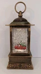 Contemporary Home Living 11" Bronze Lantern Snow Globe With Truck Lighted. Fixed Price $17.76.