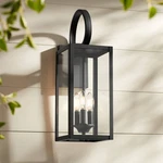 Mira Modern Outdoor Wall Fixture Flat Black 3-LIGHT 21 1/2" For Exterior. Fixed Price $174.99.