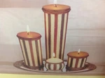 Uma Classics Set. 4 Candles With Tray (nib). Fixed Price $15.99.