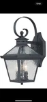 Acclaim Lighting Bay Street Matte Black Hardwired Outdoor Wall 7662BK. Fixed Price $64.99.