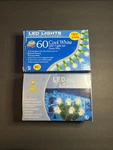 Lot Of 2 Yule Rite 60CT Mini White Led Indoor Outdoor Christmas String Lights. Fixed Price $6.99.