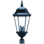 Acclaim Lighting Richmond 3 Post Mount, Matte Black/clear Beveled - 5208BK. Fixed Price $136.00.