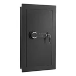 Uimoso 3-TIER Wall Safe With Led Light, Password & Key Access,adjustable Shelves. Fixed Price $85.99.