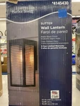 Harbor Breeze Sutter Wall Lantern Mattee Black Finish Retail $45.50. Fixed Price $31.85.