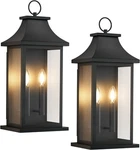 Pack 22'' Outdoor Led Wall Light Modern Black Porch Front Sconce Fixture. Fixed Price $159.99.