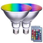 Led Floodlight Bulb Color Changing Remote Rgb PAR38 30W 2 Pcs Familite. Fixed Price $45.02.