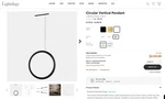 Bover Circular Vertical Pendant. Fixed Price $1500.00.
