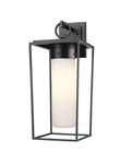 Z-lite 595B-BK Matte Black Outdoor Hardwired Wall Lantern Sconce Etl. Fixed Price $29.99.