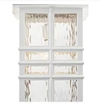 Beacon Square 1-LIGHT 14.25" Outdoor Wall Lantern In White. Fixed Price $98.00.