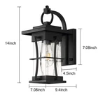 Outdoor Wall Light Fixture With Glass Shade - Antique Design, Weather Resistant. Fixed Price $72.68.