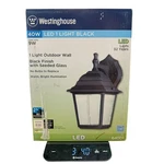 Westinghouse Lighting 64001 Led Wall Lantern, Outdoor, Black Finish, 9-WATT. Fixed Price $26.99.