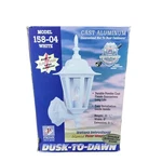Prime Dusk Dawn Home Security Light Outdoor Wall Mount Lantern White 158-04. Fixed Price $23.97.