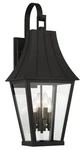 The Great Outdoors 72783 Chateau Grande 4 Light 28" Tall - Coal / Gold. Fixed Price $395.20.