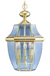 Livex Lighting 2355-02 Monterey 3-LIGHT Outdoor Hanging Lantern, Polished Brass. Fixed Price $546.78.