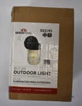 Design House Jelly Jar Outdoor Light Black Finish Clear Ribbed Glass 50195. Fixed Price $5.49.