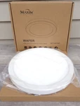 Maxim Lighting 58714WTWT Wafer 9" Round White Wall / Flush Mount Ceiling. Fixed Price $48.36.