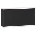 Dainolite Emery 2LT 10" Led Outdoor Wall Sconce, Black/white EMY-105OD-20W-MB. Fixed Price $216.00.
