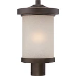 Nuvo Diego Led Outdoor Post W/ Satin Amber Glass, Mahogany Bronze 62-644. Fixed Price $259.99.