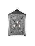 Powder Coated Black Three Light Outdoor Wall Sconce From The Caswell Collection. Fixed Price $199.90.