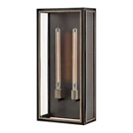 Hinkley Lighting Shaw Outdoor 12" Wall Mount, Black/clear 12985BK-LL. Fixed Price $499.00.