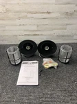 *for Parts* Hampton Bay 1-LIGHT Black Outdoor Wall Lantern Sconce (2-PK). Fixed Price $12.50.