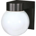 Nuvo Lighting 8" Utility Wall Mount With White Glass, Black SF77-140. Fixed Price $33.99.