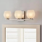 Fifth & Main Lighting Rennes 3-LIGHT Polished Chrome Sconce Frosted Glass Shade. Fixed Price $24.99.