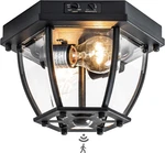 Motion Sensor Flush Mount Ceiling Fixture, 2-LIGHT Outdoor Porch Lights. Fixed Price $108.18.