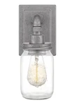 Quoizel Squire 12" Tall Industrial Galvanized Steel Wall Sconce SQR8701GV. Fixed Price $79.99.