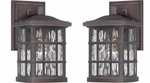 Quoizel SNN8406PN Stonington Small Wall Lantern Fixture, Palladian Bronze 2 Pack. Fixed Price $251.12.