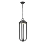 Z-lite Leland 1 Light Outdoor Ceiling Fixture, Sand Blast 5005CHB-BK-LED. Fixed Price $362.00.