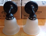 (2) Progress Lighting Antique Rustic Bronze Wall Sconces Single X2. Fixed Price $15.99.