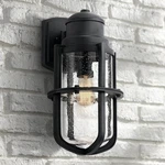 Kichler Suri 17.5 Seeded Glass Textured Black Marine Rated Outdoor Light. Fixed Price $264.99.