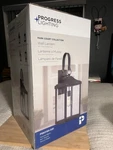 Progress Lighting Wall Lantern Park Court Textured Black Seeded Glass 26. Fixed Price $222.22.