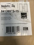 Seagull 8413897S-15 Small Led Wall Lantern White. Fixed Price $77.00.