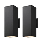 Mirrea Modern Outdoor Porch Patio 2 Lights With Aluminum Recta.... Fixed Price $150.73.