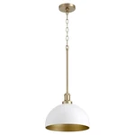 Quorum 876-0880 Transitional One Light Pendant Brass Antique Finish,. Fixed Price $333.15.