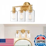 Wisbeam 3-LIGHT Bathroom Vanity Over Mirror Gold Wall Sconce. Fixed Price $44.58.