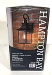 Hampton Bay Edgehill 1-LIGHT Matte Black Outdoor Wall Lantern Sconce New. Fixed Price $44.99.