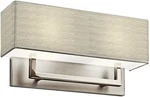 Kichler 10696SN 2 Light Teos Fluorescent Ada Wall Sconce, Satin Nickel. Fixed Price $99.00.