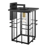 Glenfield Large 19 In. 1-LIGHT Black Outdoor Wall Fixture Seeded Glass. Fixed Price $89.99.