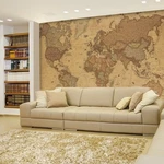 WALL26 Antique Monochrome Vintage Political World Map Mural- 100X144. Fixed Price $142.99.