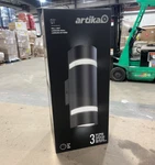 Artika Black Modern Outdoor Hardwired Garage And Porch Light Cylinder Sconce. Fixed Price $44.99.